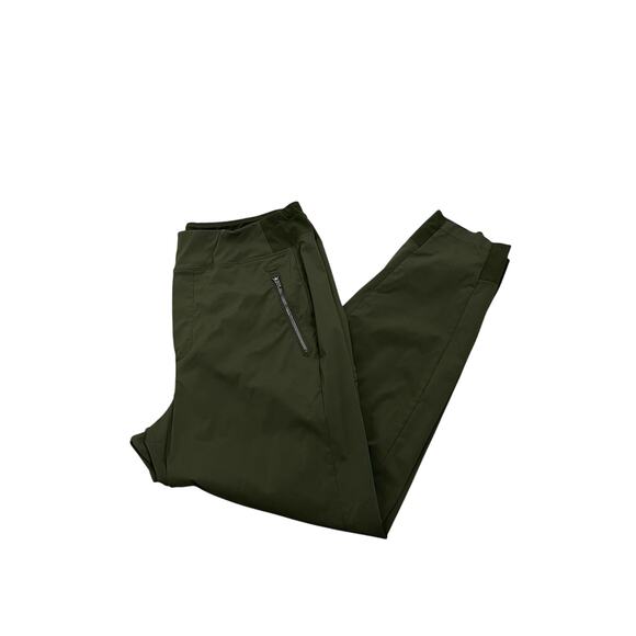 Athleta Trekkie Relaxed Mid Rise Jogger Aspen Olive Women's Size 14 - Picture 1 of 9